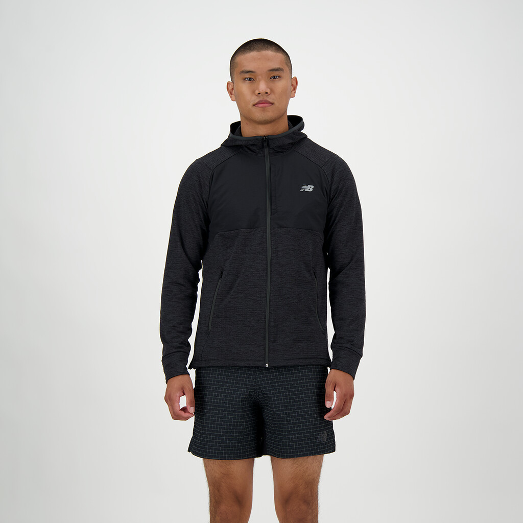 New Balance - Heat Grid Hooded Full Zip - black