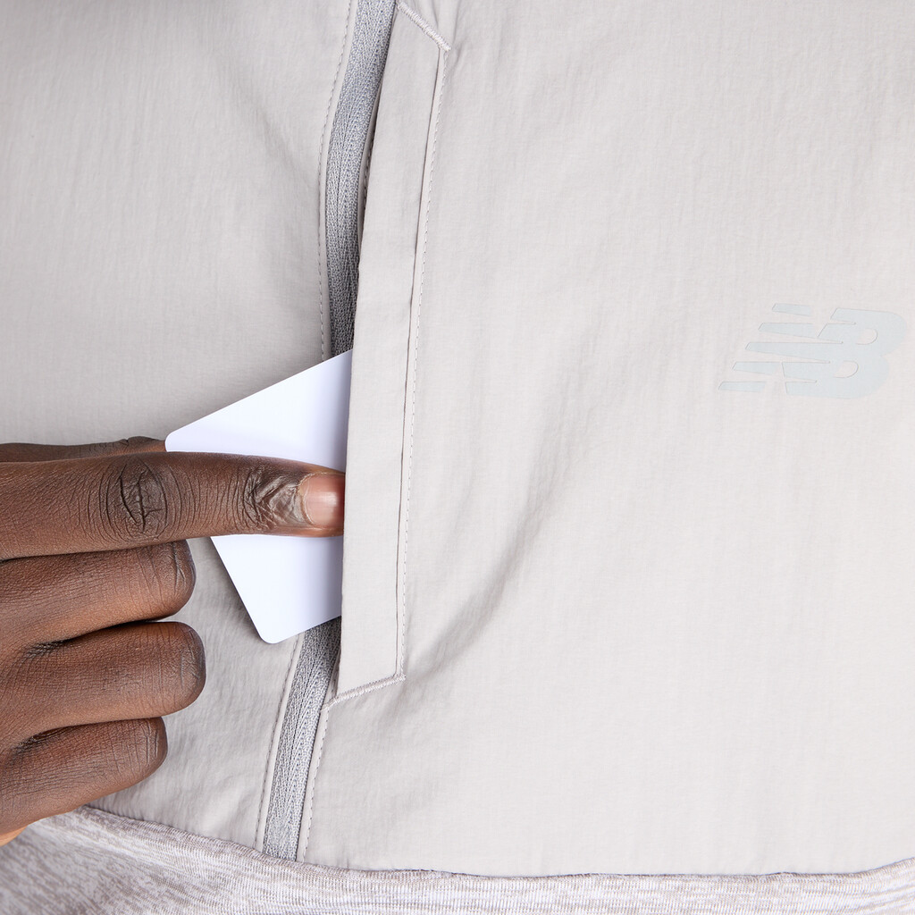 New Balance - Athletics Heat Grid 1/2 Zip - athletic grey