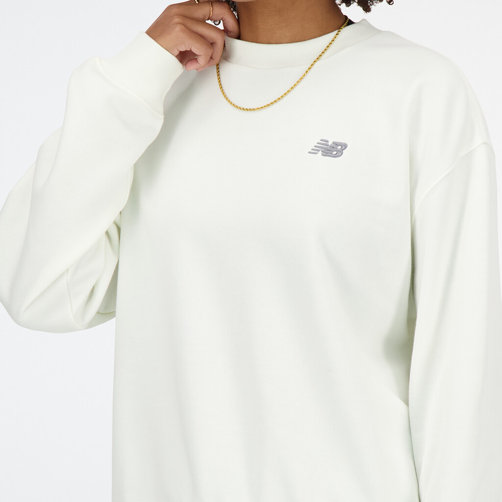 New Balance - W Sport Essentials French Terry Small Logo Crew - sea salt