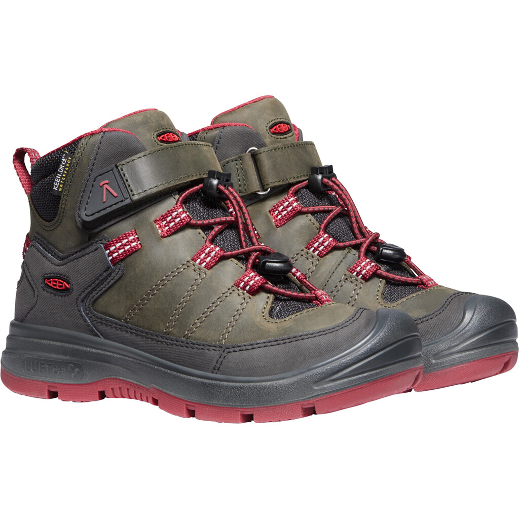 KEEN - Y Redwood Mid WP - steel grey/red dahlia