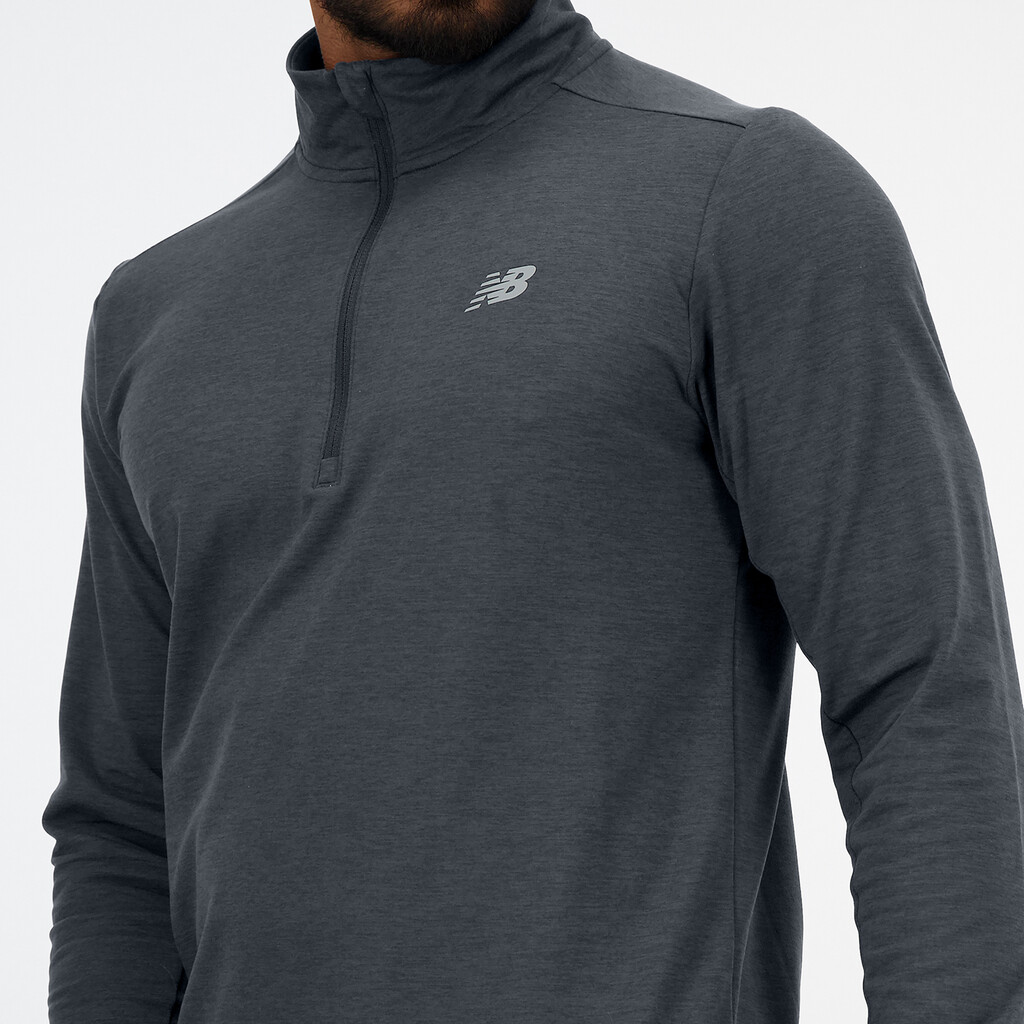 New Balance - Space Dye 1/4 Zip - graphite