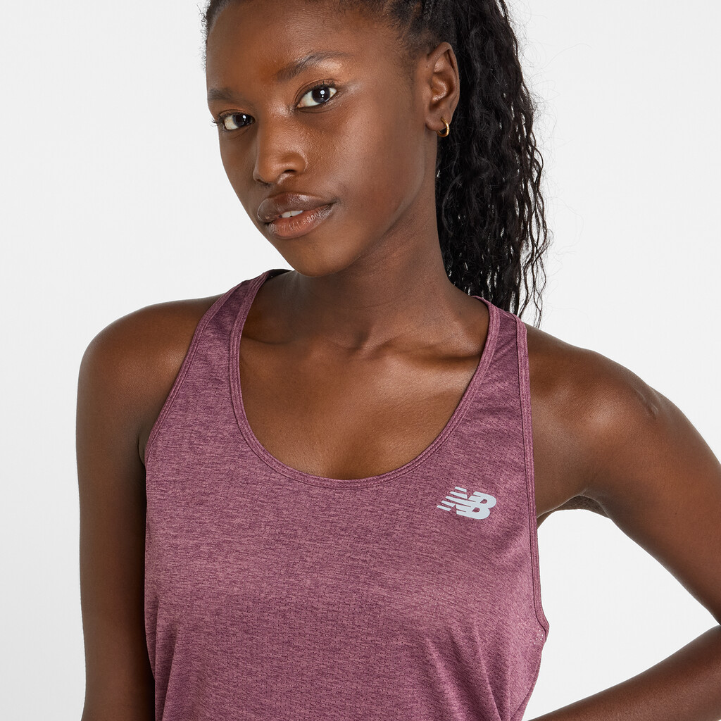 New Balance - W NB Athletics Tank - faded plum heather