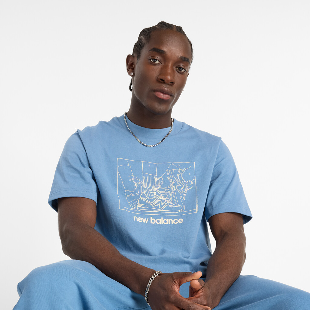 New Balance - Athletics Relaxed Science T-Shirt - heron blue