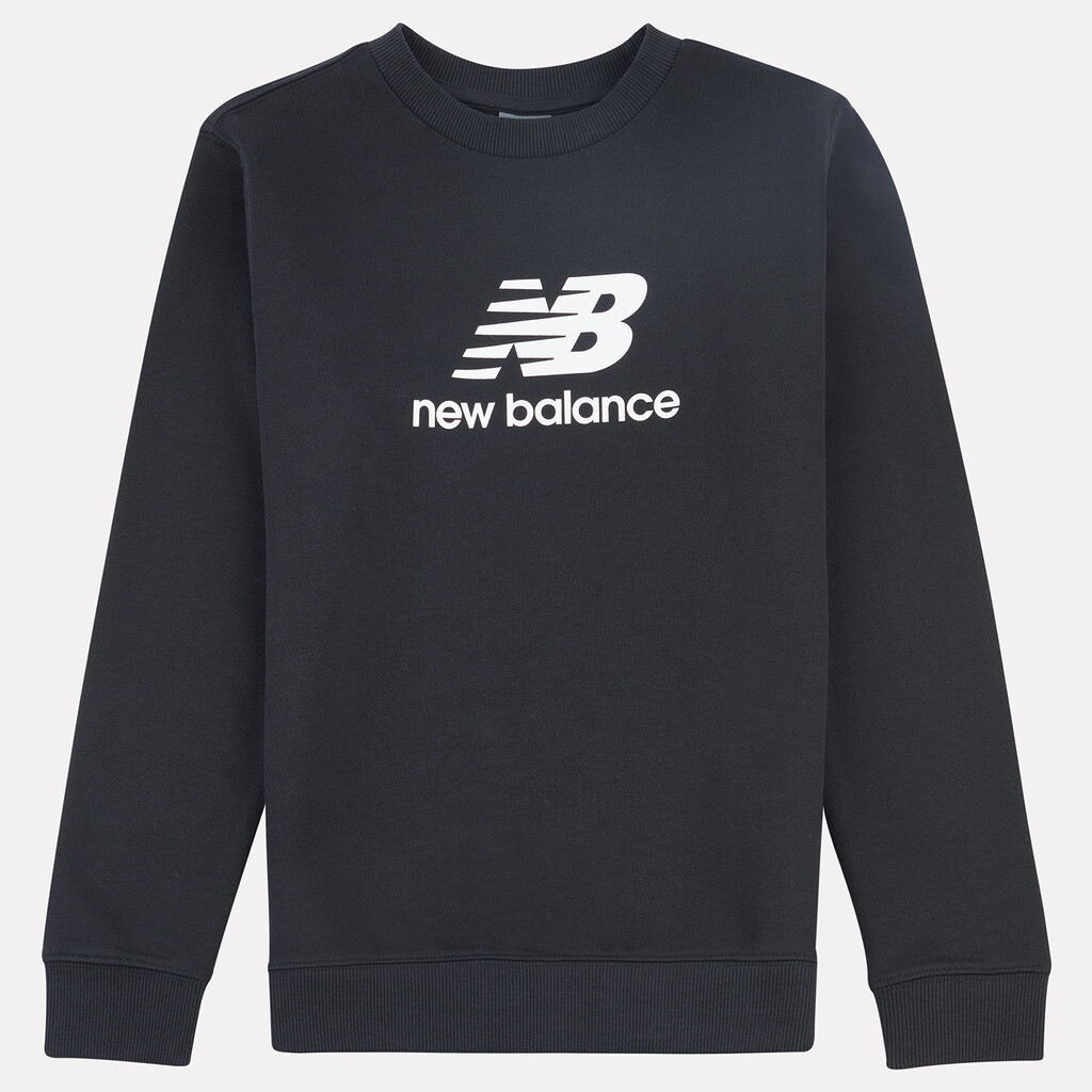 New Balance - B New Balance French Terry Stacked Logo Crew - nb caviar