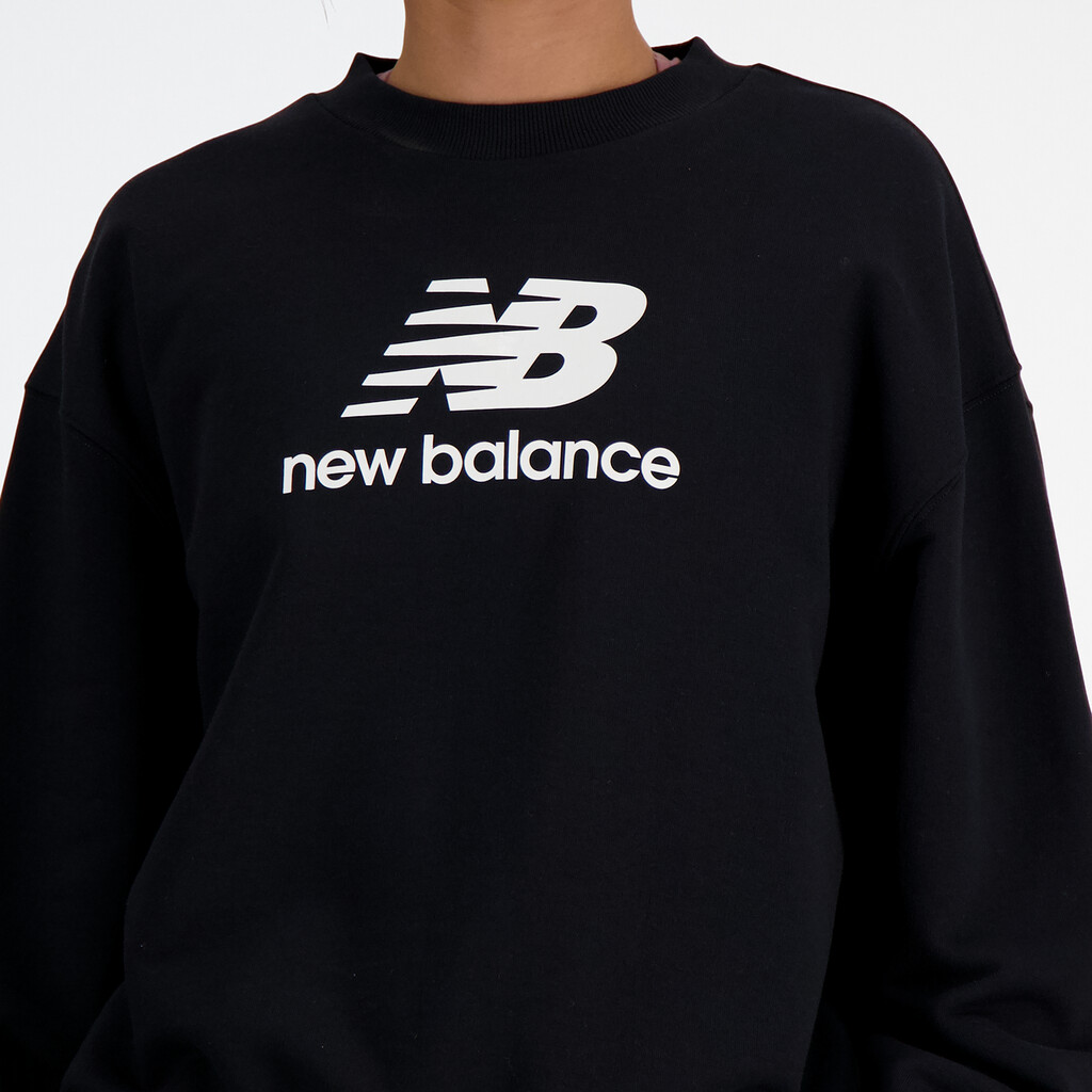 New Balance - W Sport Essentials French Terry Logo Crew - black