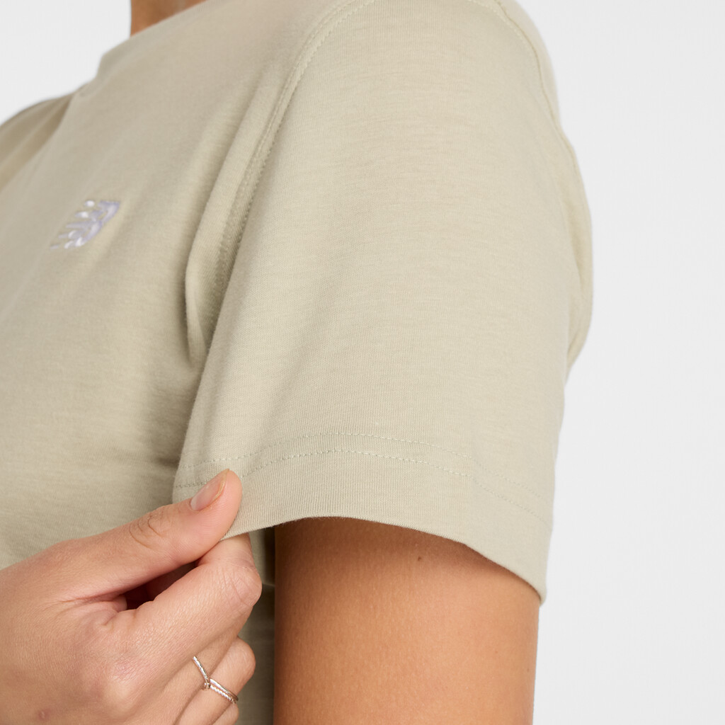 New Balance - W New Balance Jersey Small Logo T-Shirt - olivine