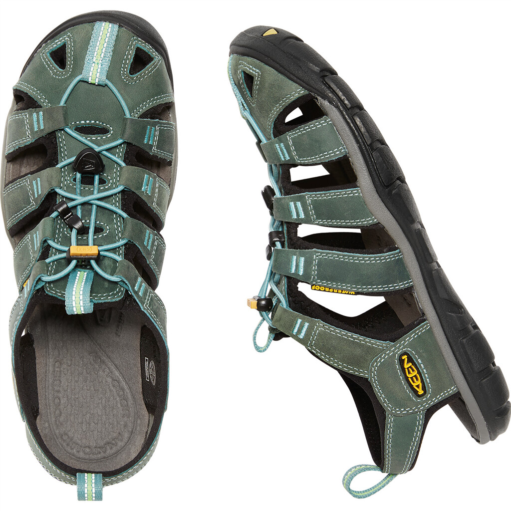 KEEN - W Clearwater CNX Leather - mineral blue/yellow