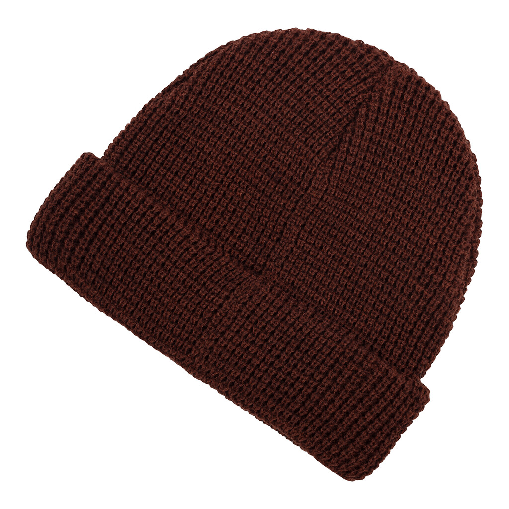 New Balance - Waffle Knit Cuffed Beanie - rich oak