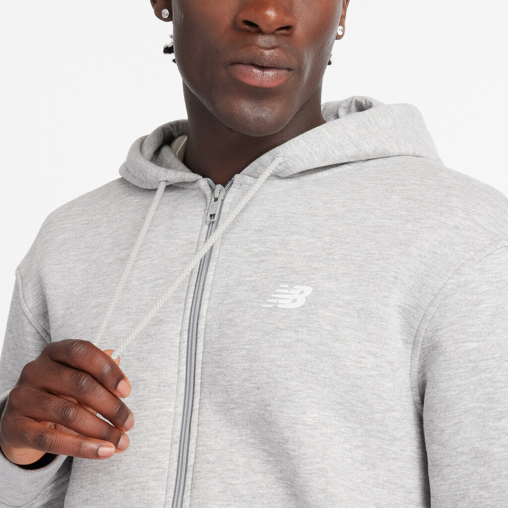 New Balance - Sport Core Brushed Full Zip Hoodie - athletic grey