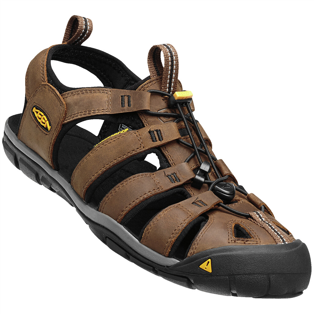 KEEN - M Clearwater CNX Leather - dark earth/black