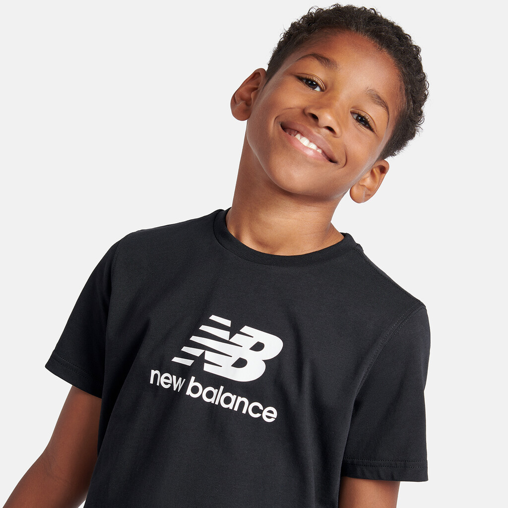 New Balance - B New Balance Jersey Stacked Logo Tee - nb caviar