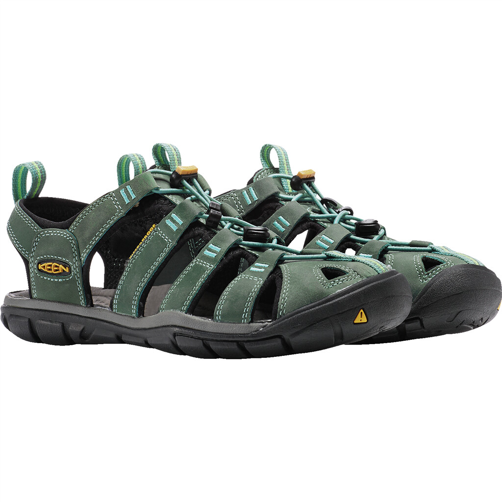 KEEN - W Clearwater CNX Leather - mineral blue/yellow