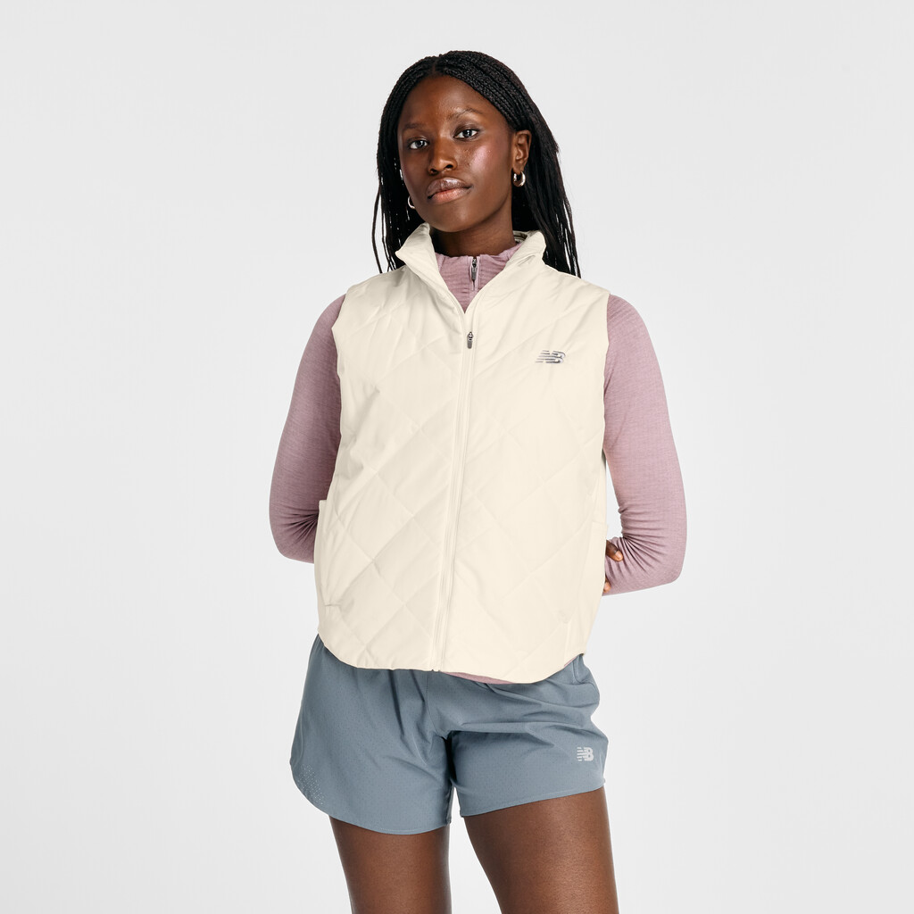 New Balance - W Quilted Vest - linen