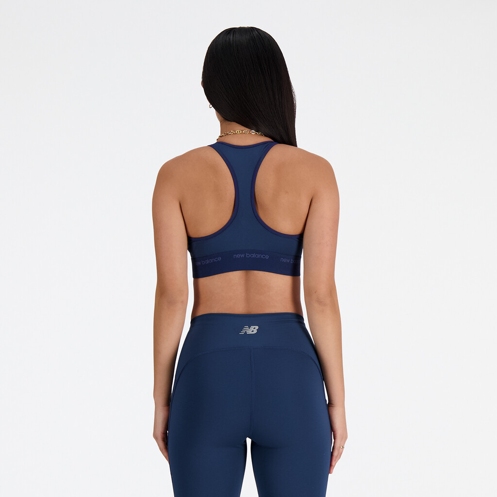 New Balance - W Medium Support Sleek Pace Bra - nb navy