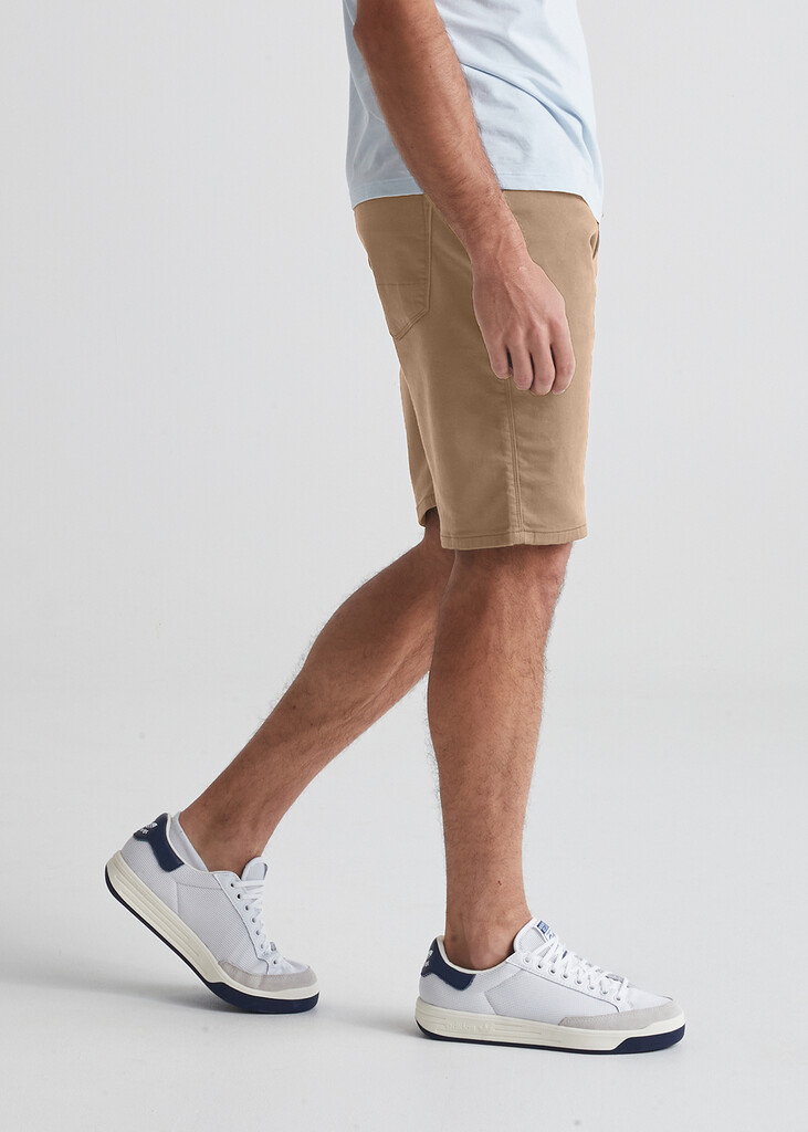 DU/ER - No Sweat Relaxed Short - 10 inch - desert khaki