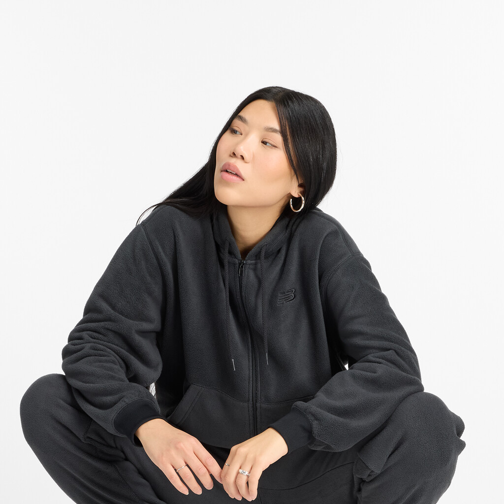 New Balance - W Polar Fleece Full Zip - black