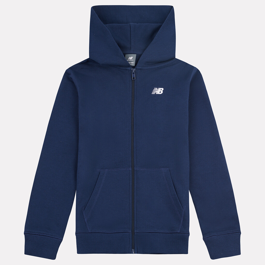 New Balance - B New Balance French Terry Small Logo FZ Hoodie - nb navy