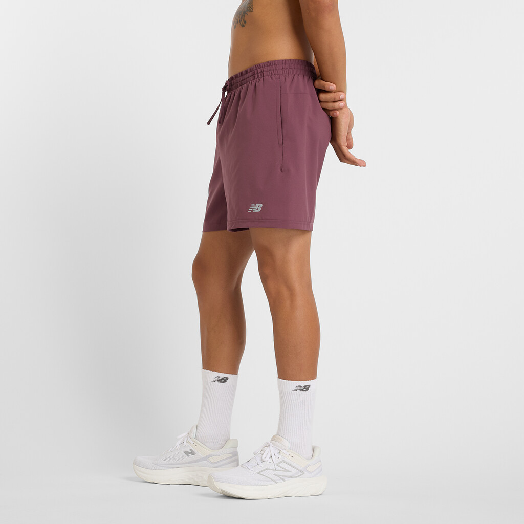 New Balance - Sports Essentials Short 5 Inch Brief - faded plum