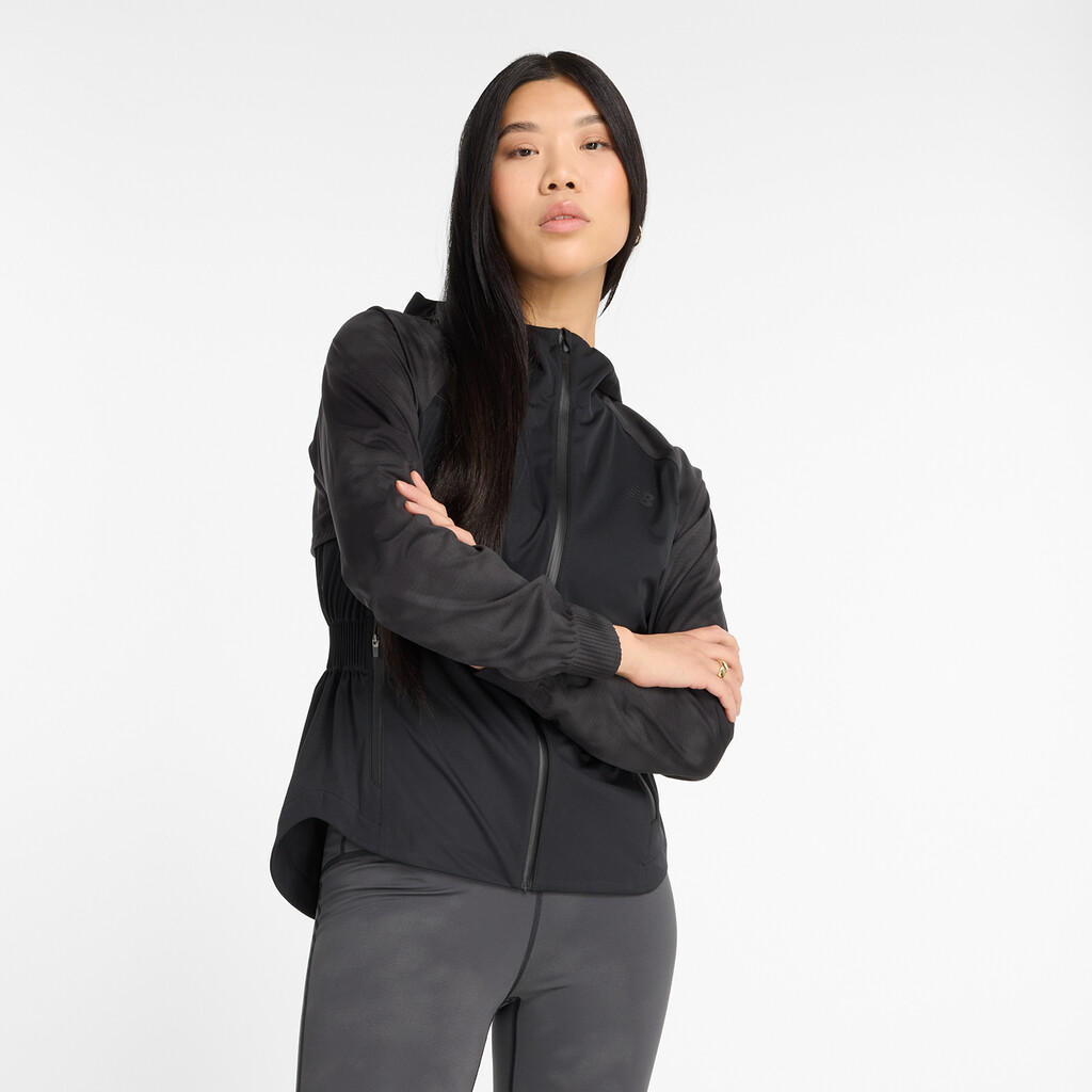 New Balance - W Reflective Woven Jacket - blacktop