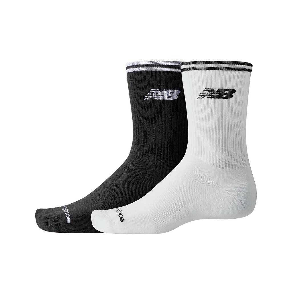 New Balance - Running Stripe Midcalf Socks 2 Pack - as1