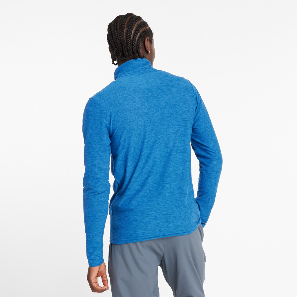 New Balance - Space Dye 1/4 Zip - blue agate