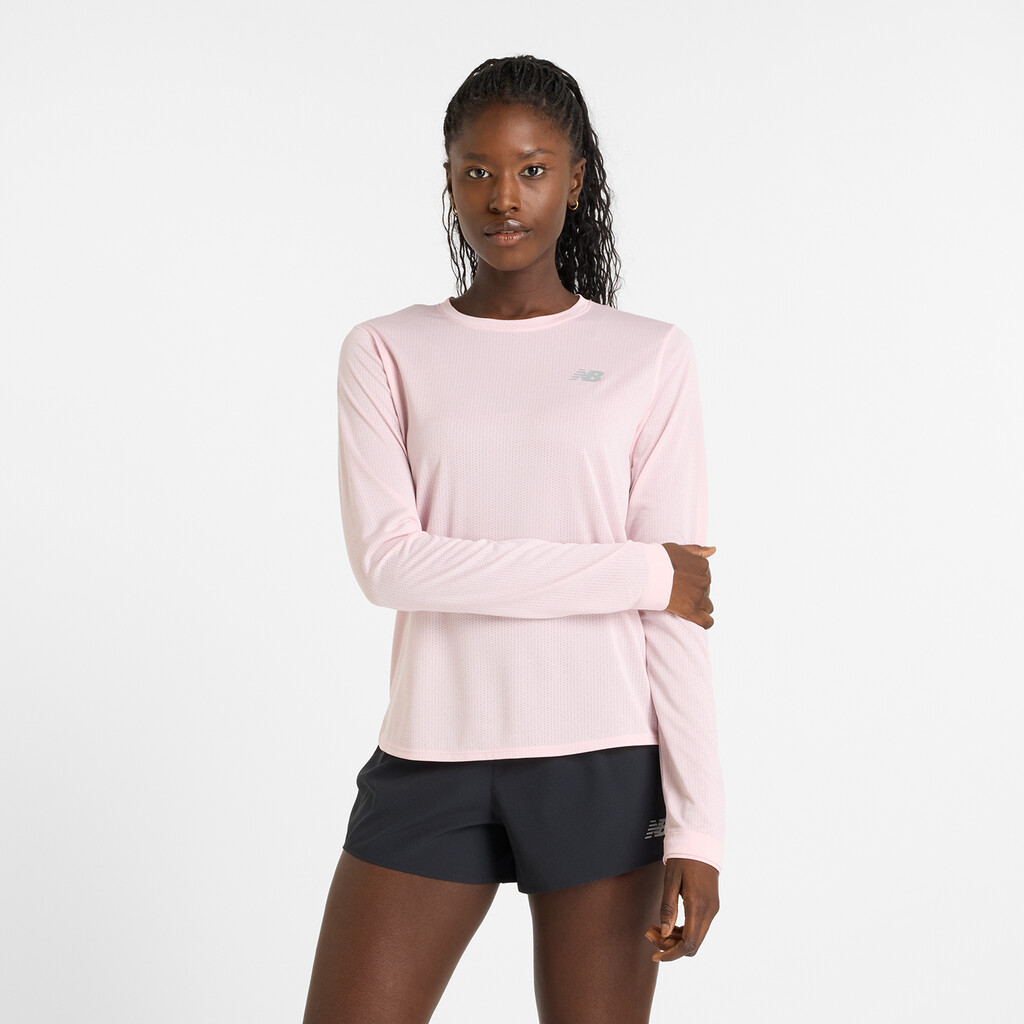 New Balance - W NB Athletics Long Sleeve - rose sugar heather