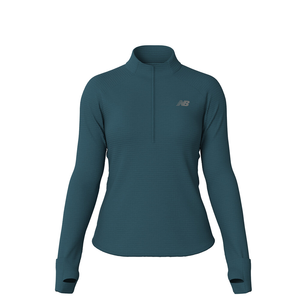 New Balance - W Athletics Heat Grid Half Zip - terrarium heather