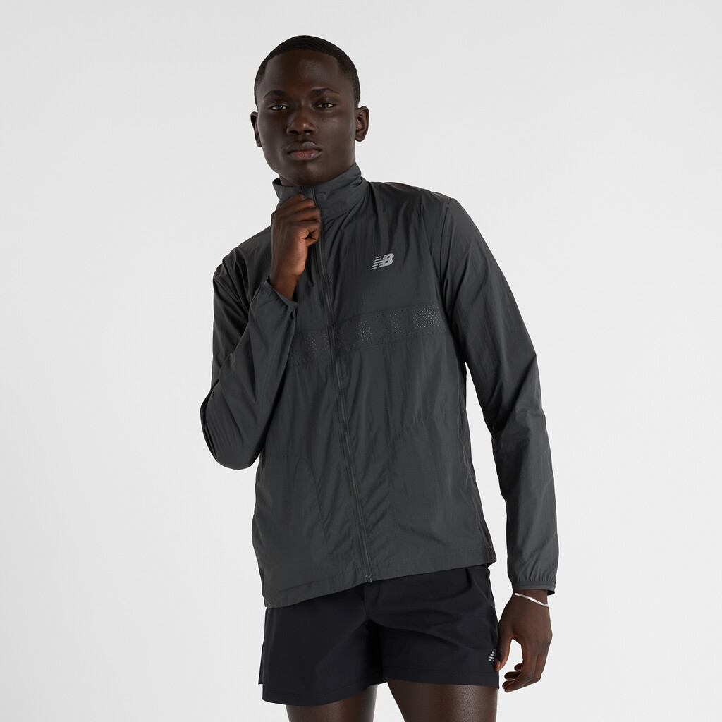 New Balance - Athletics Reflective Packable Jacket - blacktop