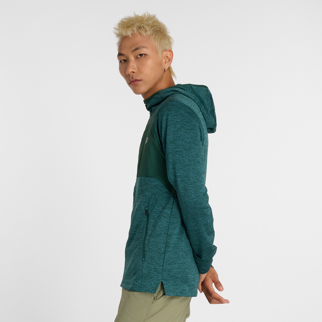 New Balance - Heat Grid Hooded Full Zip - new spruce