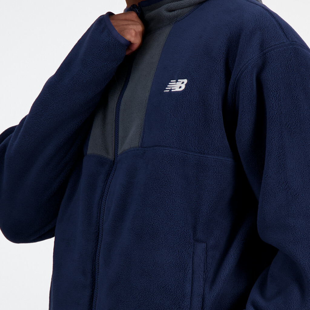 New Balance - Polar Fleece Hooded Jacket - nb navy