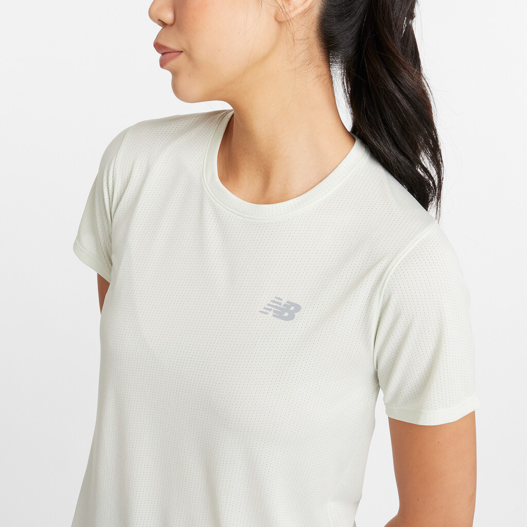 New Balance - W NB Athletics Short Sleeve  - natural mint heather