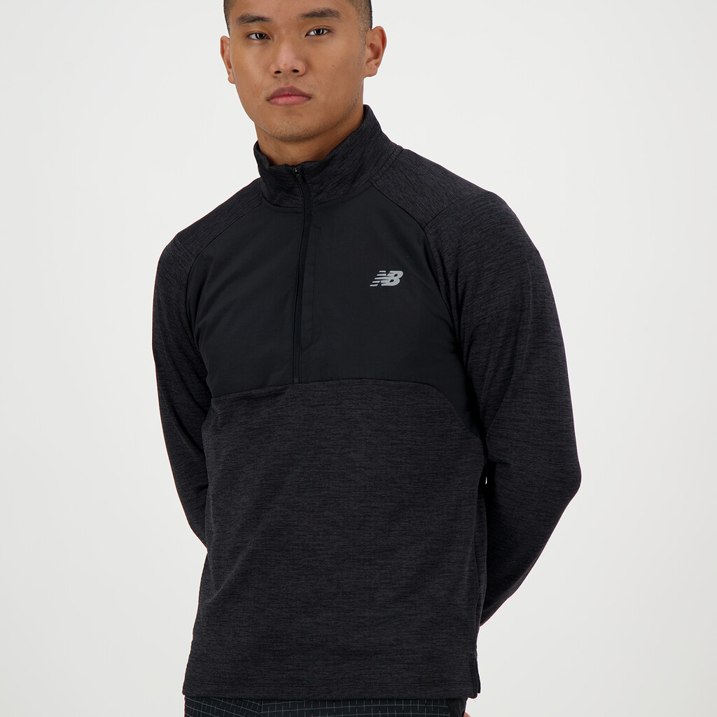 New Balance - Athletics Heat Grid 1/2 Zip - black