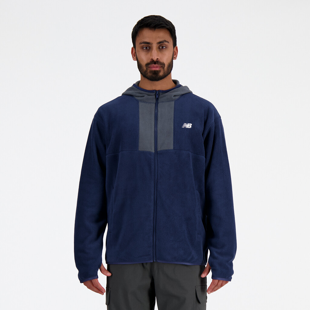 New Balance - Polar Fleece Hooded Jacket - nb navy