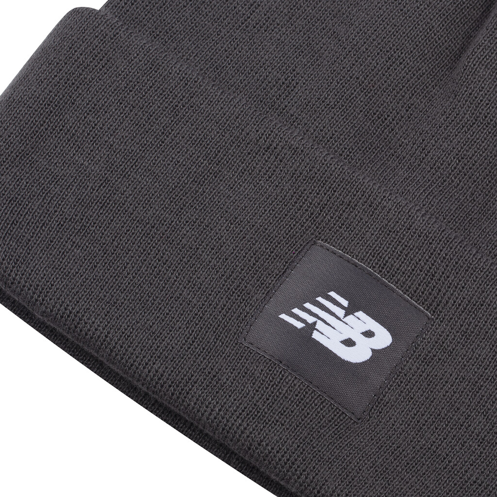 New Balance - Cuffed Beanie Flying NB Logo - graphite