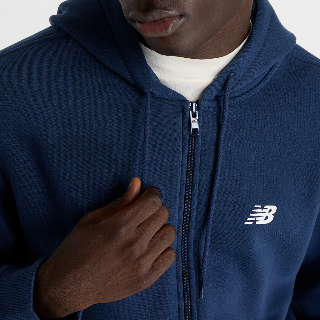 New Balance - Sport Core Brushed Full Zip Hoodie - nb navy