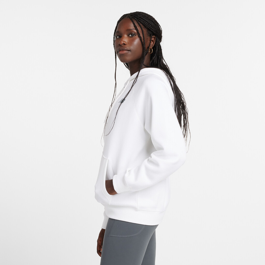 New Balance - W Sport Fleece Logo Full Zip - white