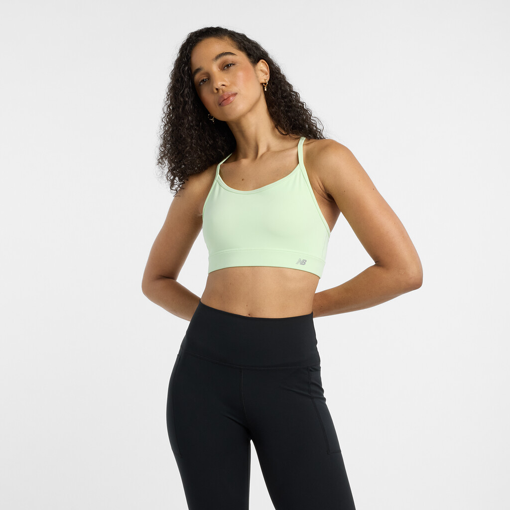 New Balance - W NB Essential Yoga Bra - melon water