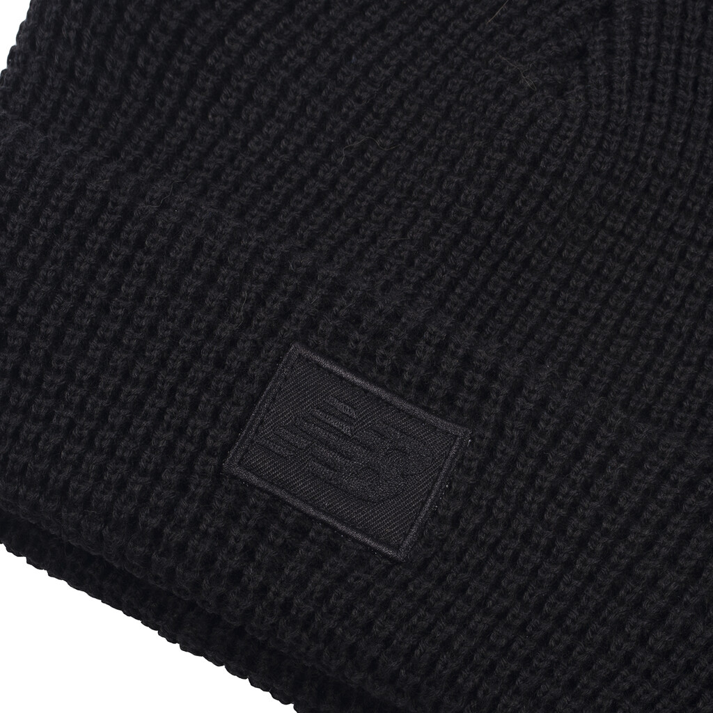 New Balance - Waffle Knit Cuffed Beanie - black