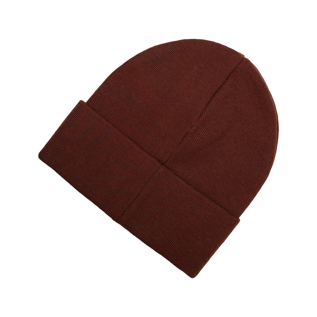 New Balance - Cuffed Beanie Flying NB Logo - rich oak