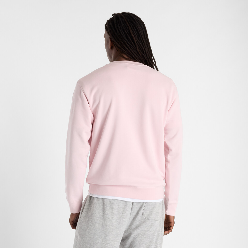 New Balance - Sport Essentials Small Logo French Terry Crew - rose sugar