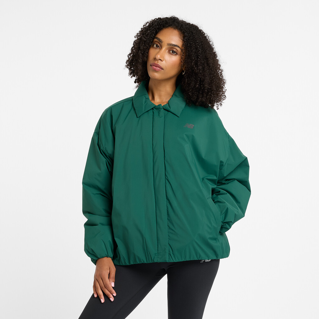 New Balance - W Coaches Jacket - nightwatch green