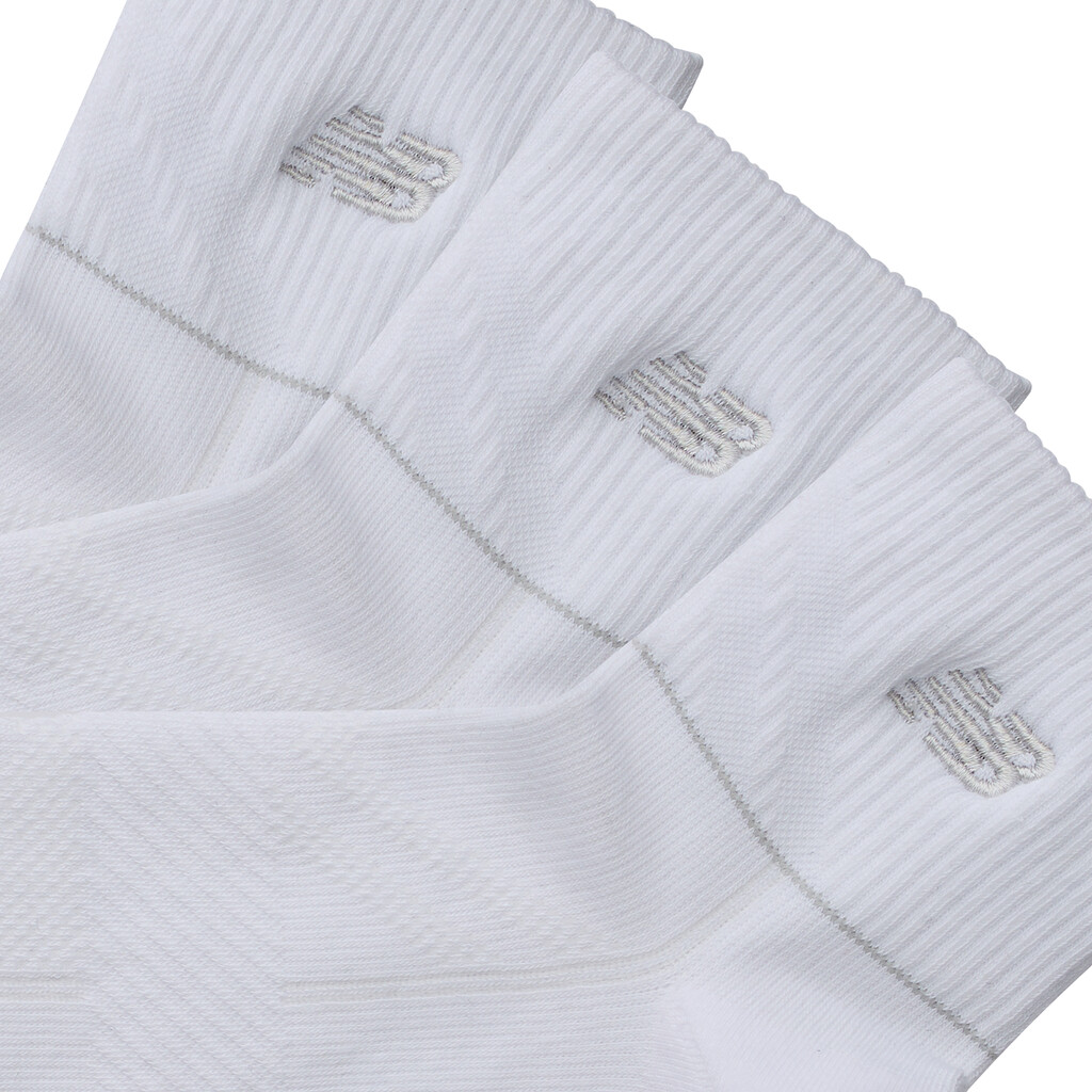 New Balance - Running Repreve Ankle Socks 3 Pack - white