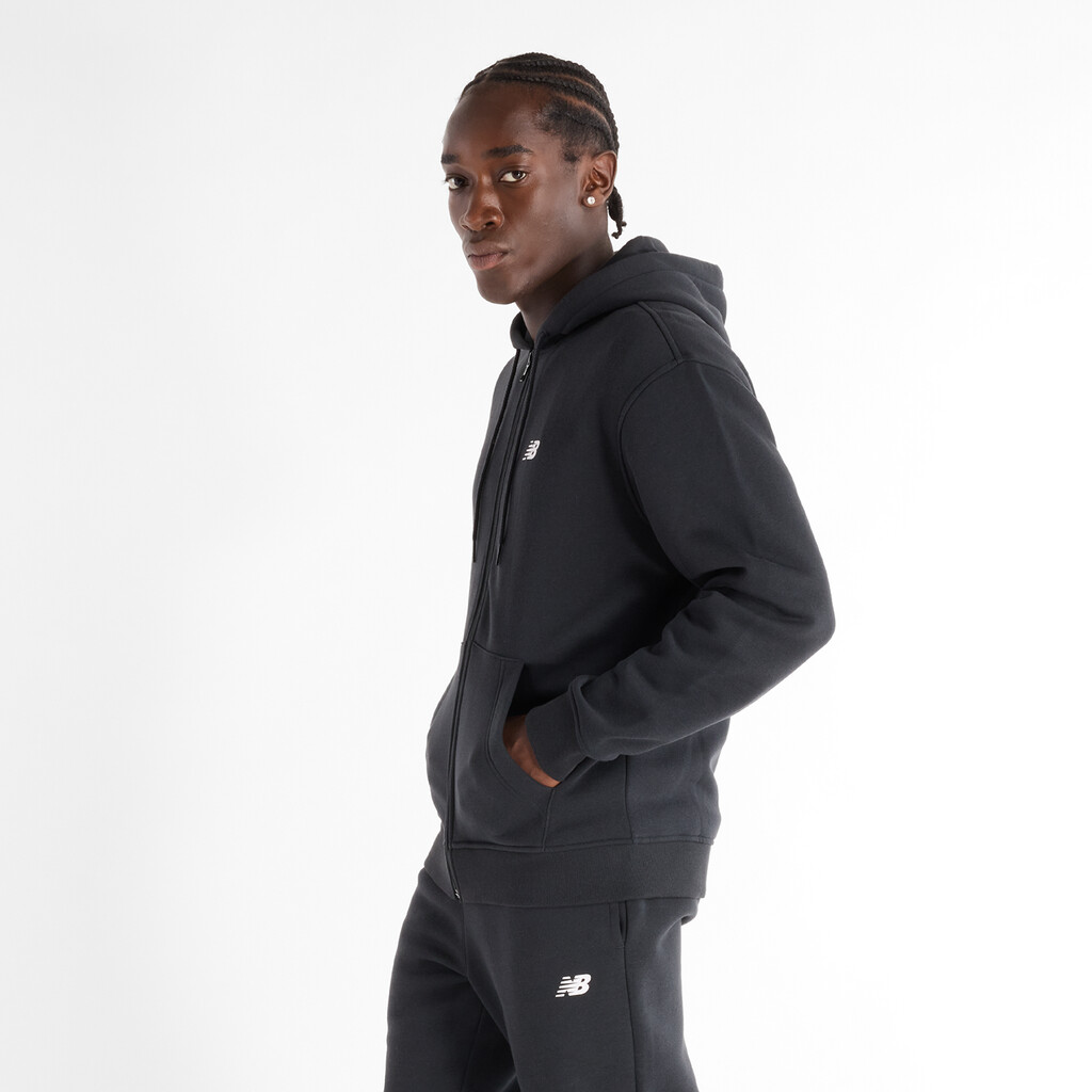 New Balance - Sport Core Brushed Full Zip Hoodie - black