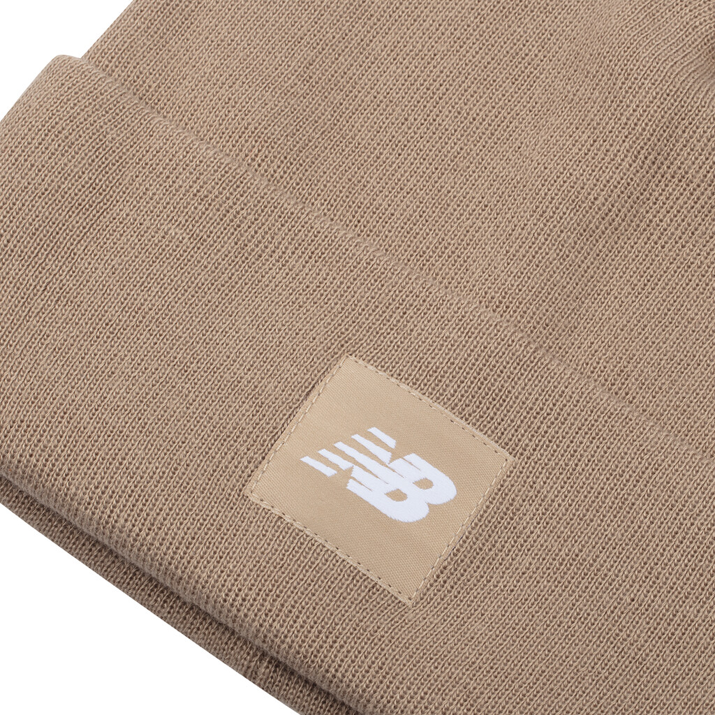 New Balance - Cuffed Beanie Flying NB Logo - stoneware