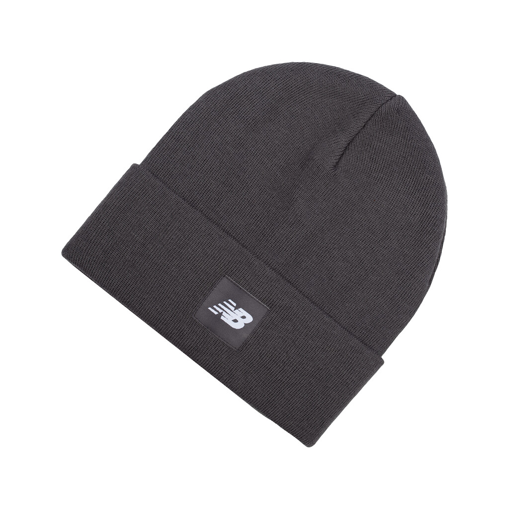 New Balance - Cuffed Beanie Flying NB Logo - graphite